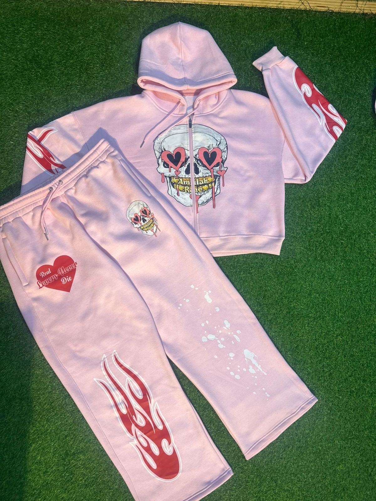 Real Lovers Never Die Pink SweatSuit
