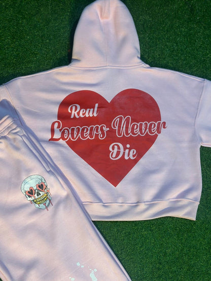 Real Lovers Never Die Pink SweatSuit